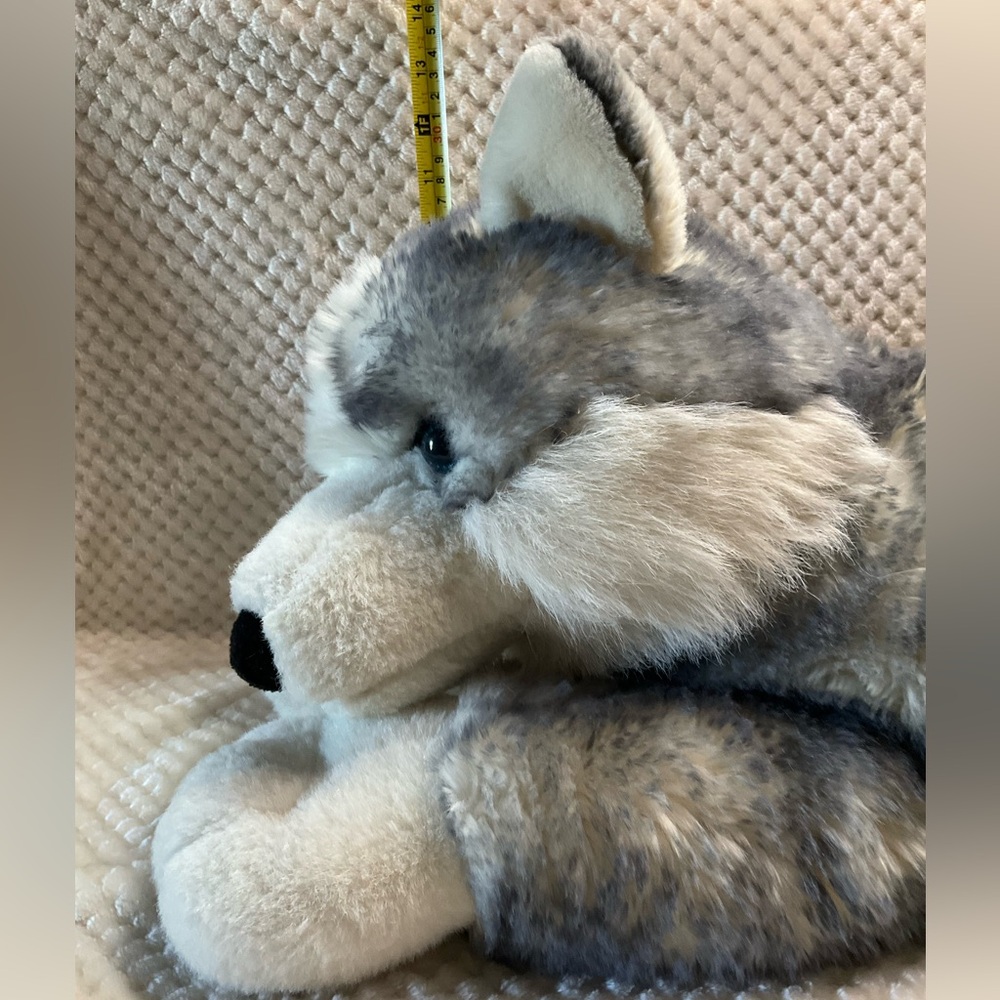 Aurora World Super Flopsie Mush Husky Dog 28 inch Plush Stuffed Animal Blue Eyes - Picture 13 of 16